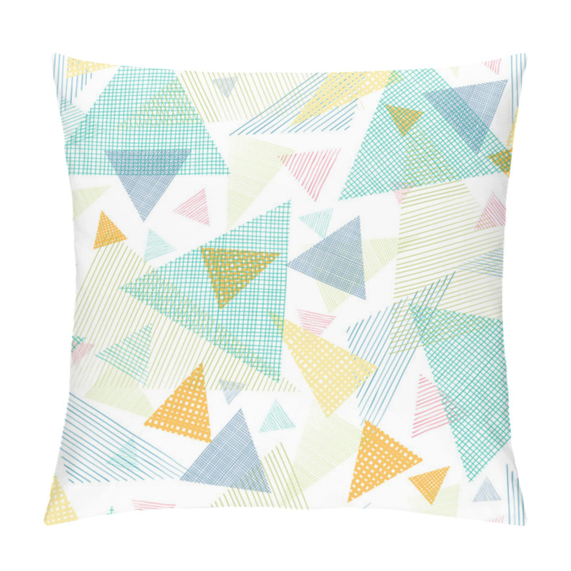 Personality  Abstract Fabric Triangles Seamless Pattern Background Pillow Covers