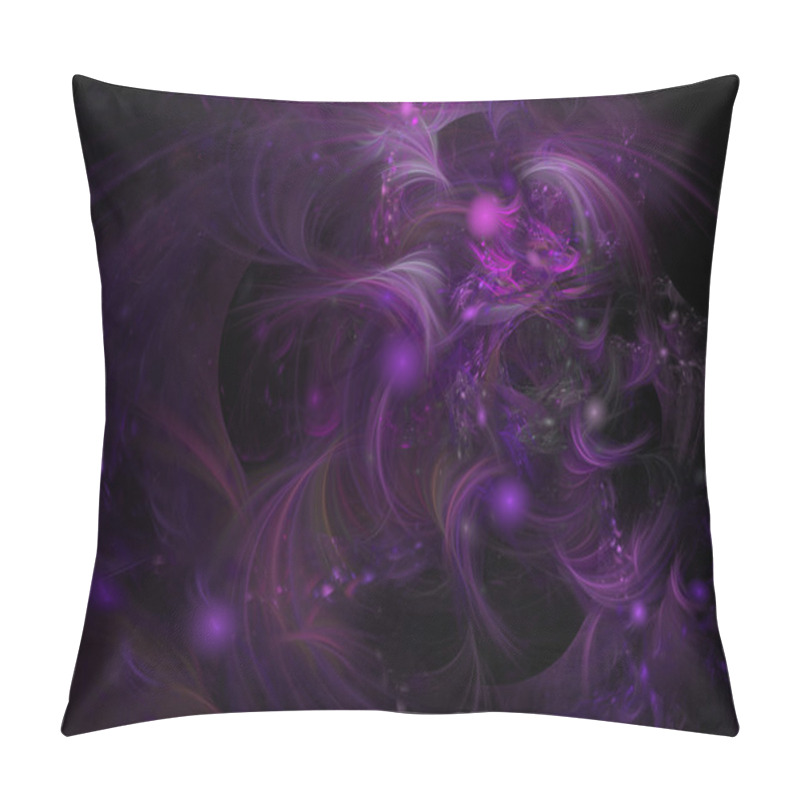 Personality  Violet Abstract Fractal Background Pillow Covers