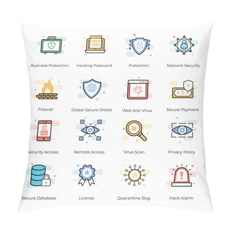 Personality  Security Is Important For Everything. Here Is A Set Of Antivirus And Security Vector Icons That Are Perfect For Your Design Projects.Grab This Pack And Use It In Related Projects. Pillow Covers