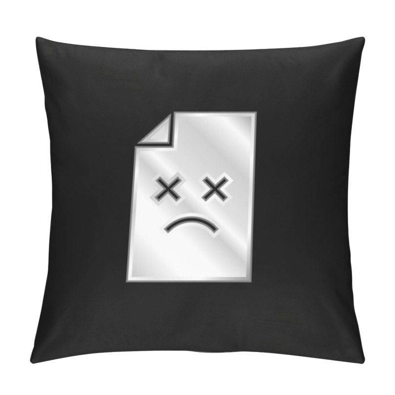 Personality  Archive Silver Plated Metallic Icon Pillow Covers