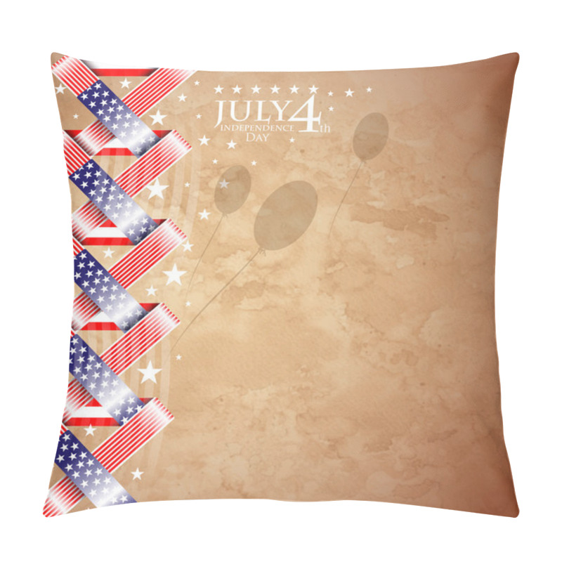 Personality  USA Independence Day Illustration Pillow Covers