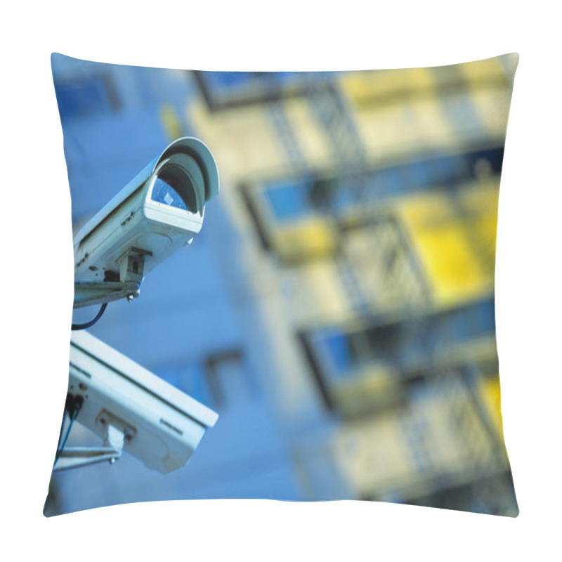 Personality  Security Camera And Urban Video Pillow Covers