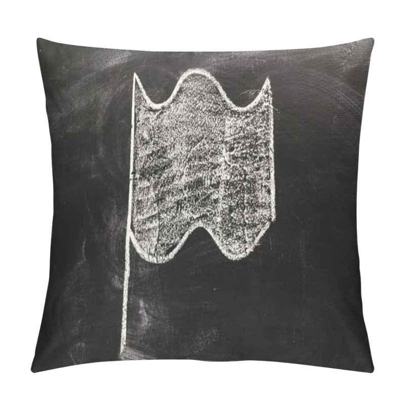 Personality  Flag On Chalk Board Pillow Covers