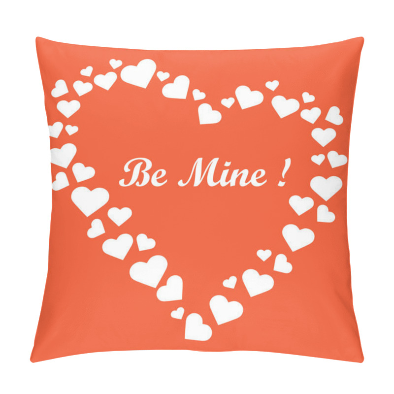 Personality  Cute Vector Illustration: Heart Composed Of Many Hearts And The  Pillow Covers