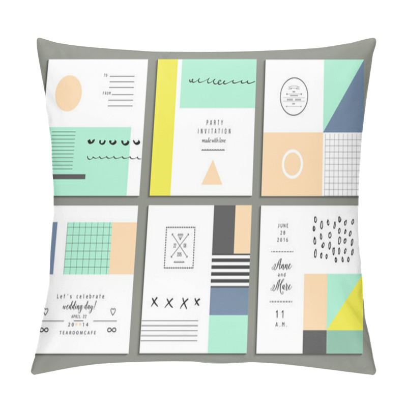 Personality  Collection Of Universal Cards. Pillow Covers