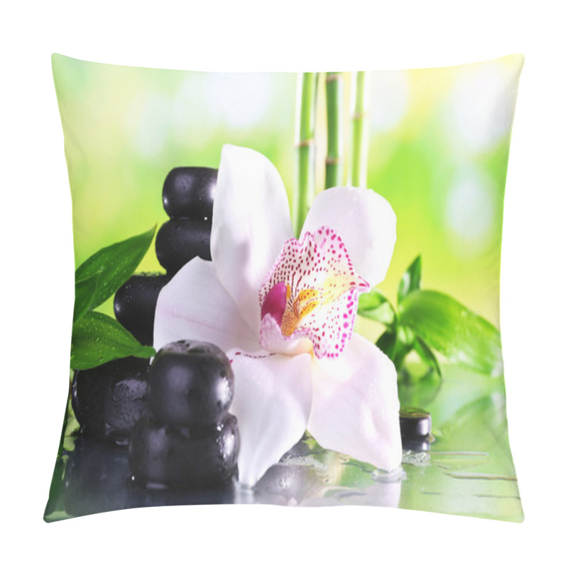 Personality  Spa Stones, Bamboo Branches Pillow Covers