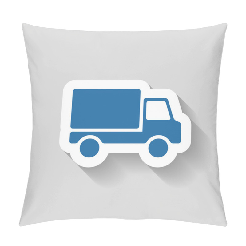 Personality  Pictograph Of Truck Icon Pillow Covers