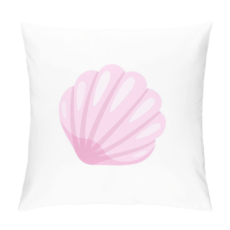 Personality  Summer Seashell, Beach Conch Isolated Icon Closeup Pillow Covers