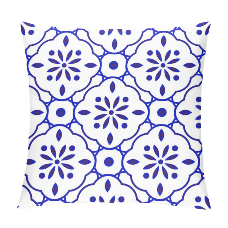 Personality  Floral Tile Pattern Pillow Covers