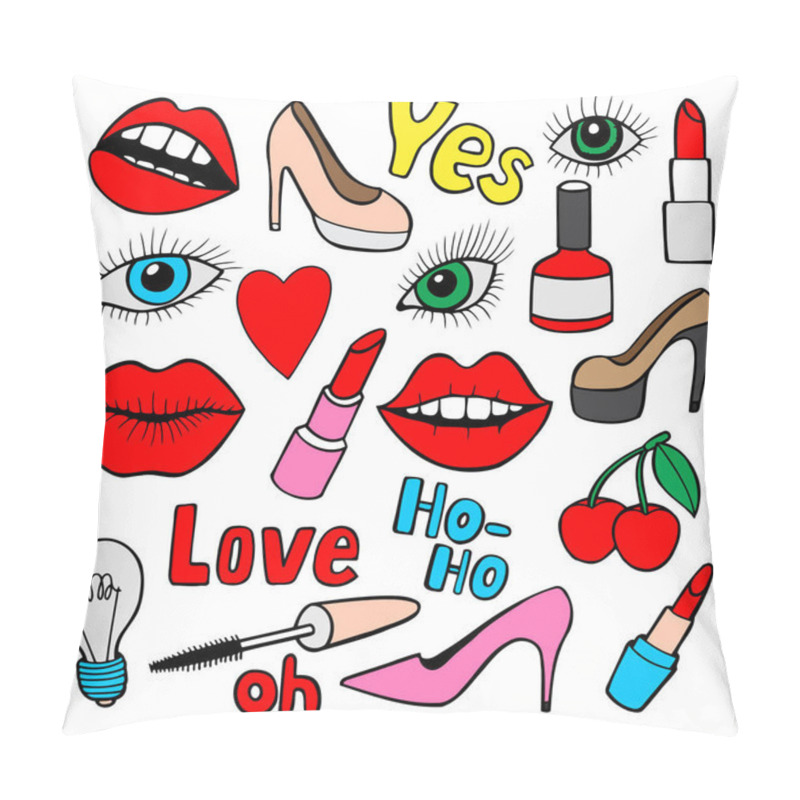 Personality  Fashion Patch Badges Pillow Covers