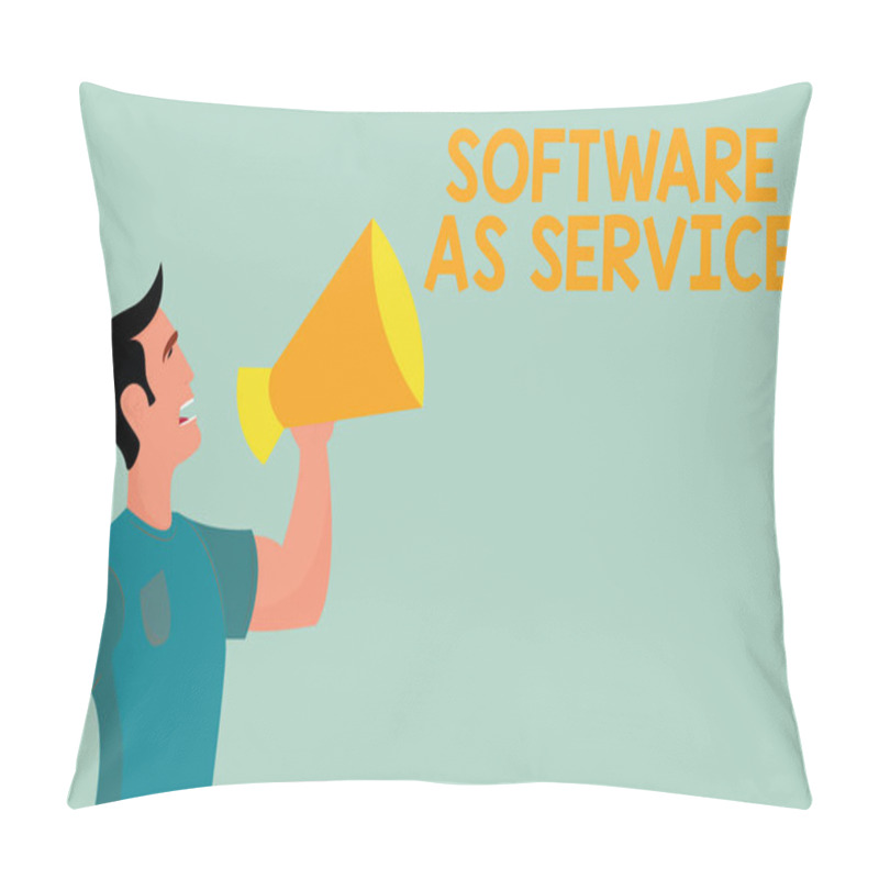 Personality  Handwriting Text Writing Software As Service. Concept Meaning On Demand Licensed On Subscription And Centrally Hosted Pillow Covers