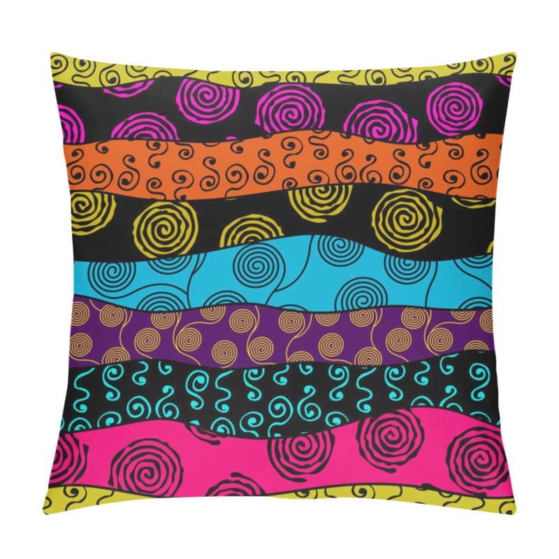 Personality  Vector Ethnic Tribal Pattern. Seamless Art Image. Pillow Covers