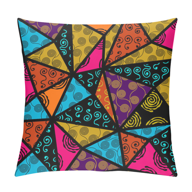 Personality  Vector Ethnic Tribal Pattern. Seamless Art Image. Pillow Covers