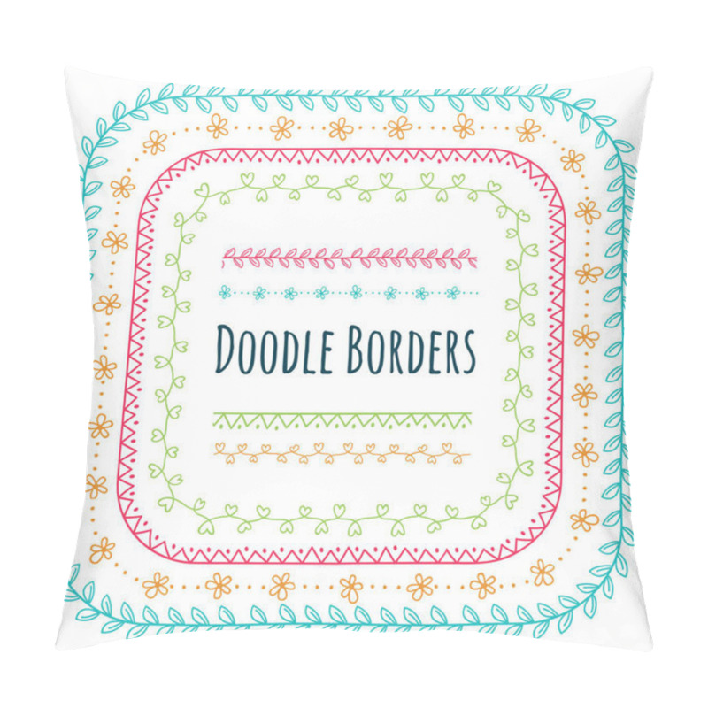 Personality  Doodle Decorative Borders Pillow Covers