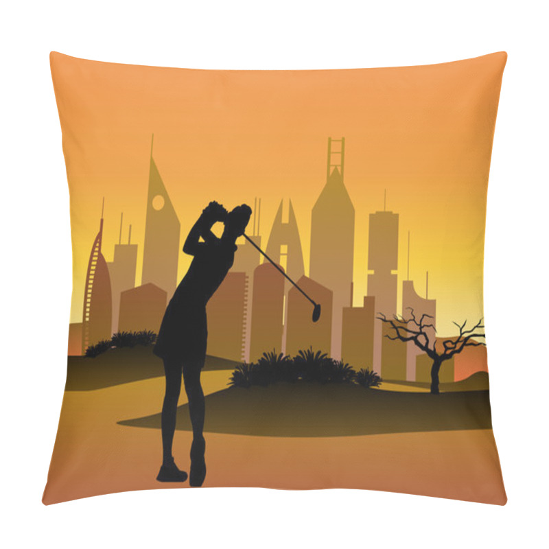 Personality  Golfer Pillow Covers