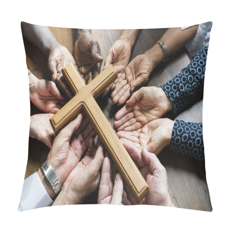 Personality  People Praying Together Pillow Covers