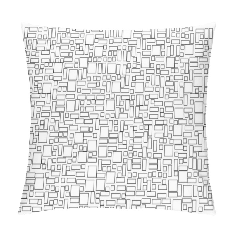 Personality  Offset Quads Generative Art Background Art Illustration Pillow Covers