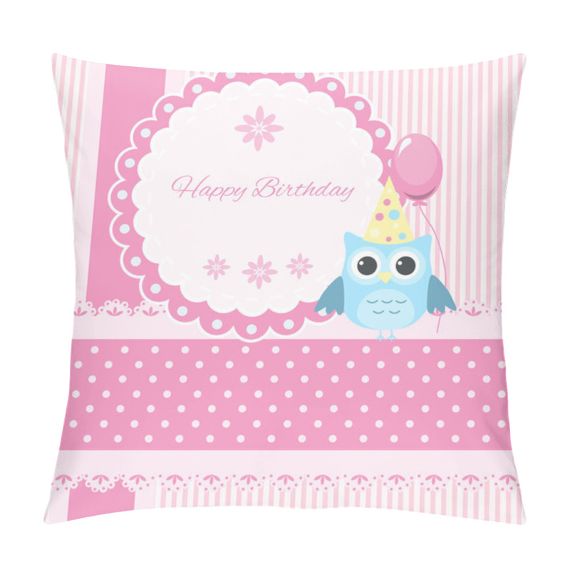 Personality  Vector Birthday Card,  Vector Illustration   Pillow Covers