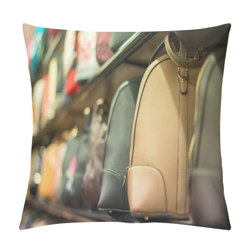 Personality  Leather Handbags Collection In The Store. Pillow Covers