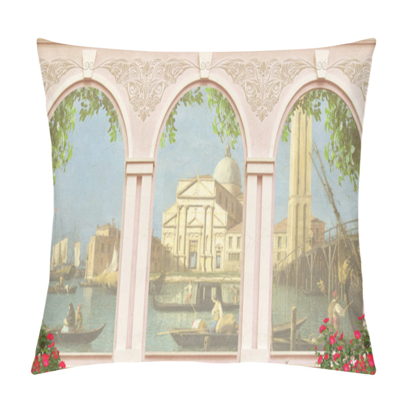 Personality  The View From The Window To Venice. Pillow Covers