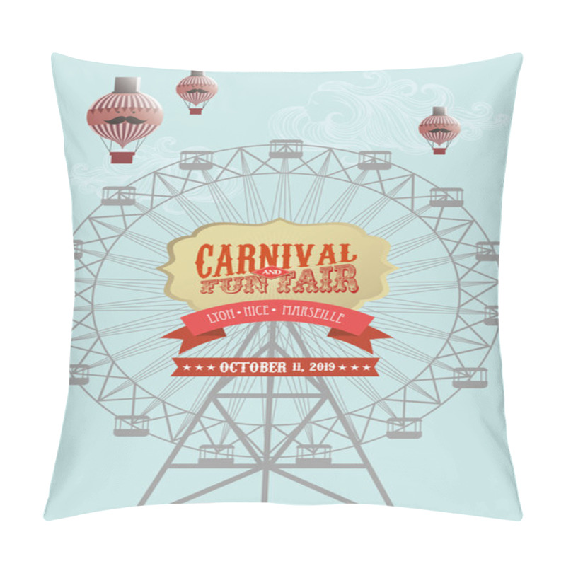 Personality  Ferris Wheel Template Pillow Covers