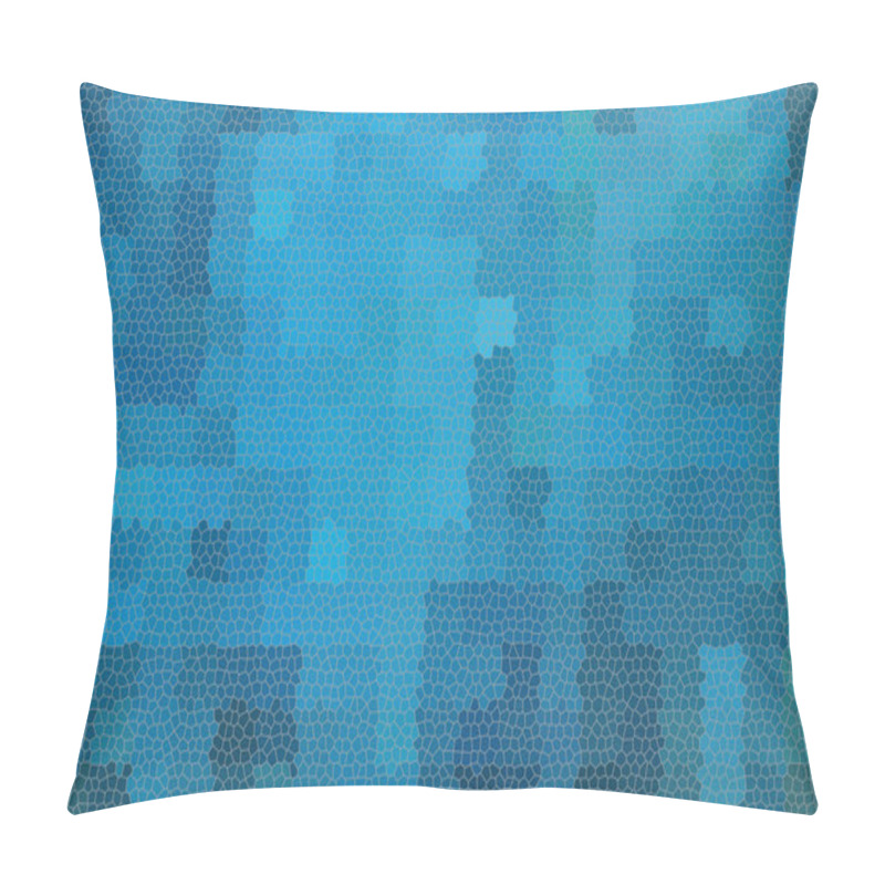 Personality  Blue Abstract Background Square Mosaic Pattern. Abstract Modern Background With Geometric Abstract Grunge Pattern. Abstract Blue Grunge Background, Pattern Grunge Vintage Design. Squares Background. Pillow Covers