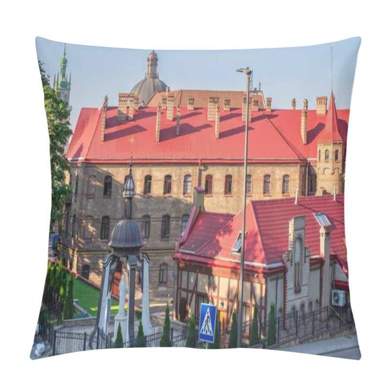 Personality  Lviv, Ukraine 07.07.2021.  The State Emergency Service Of Ukraine, Lviv, On A Sunny Summer Day Pillow Covers