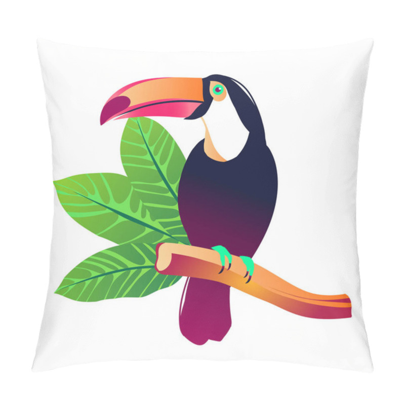 Personality  Tropical Vector Illustration. Pillow Covers