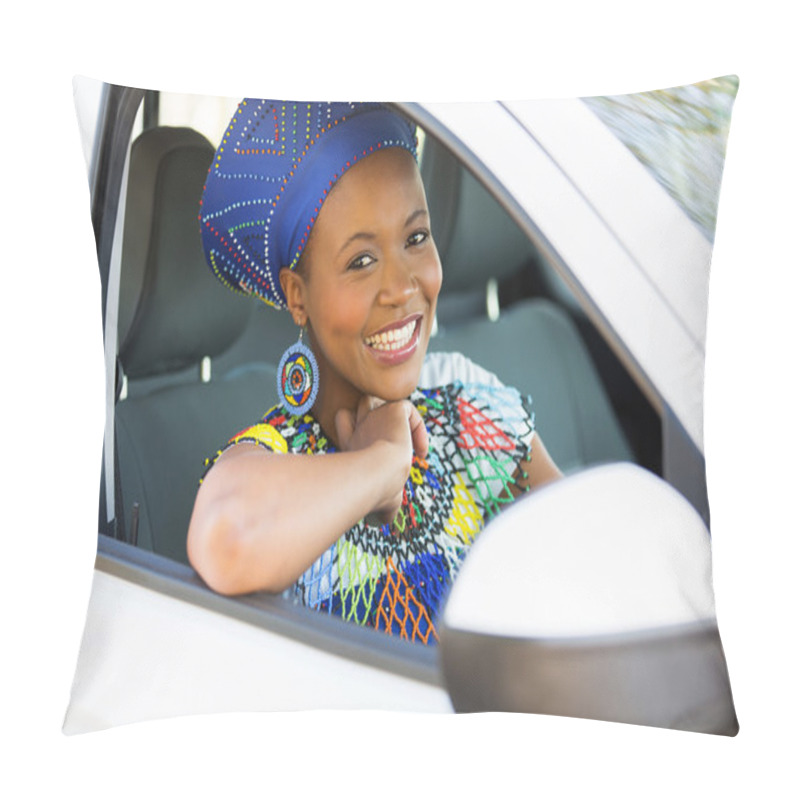 Personality  African Woman Inside Car Pillow Covers