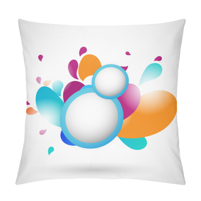 Personality  Abstract Background And Two Buttons Pillow Covers