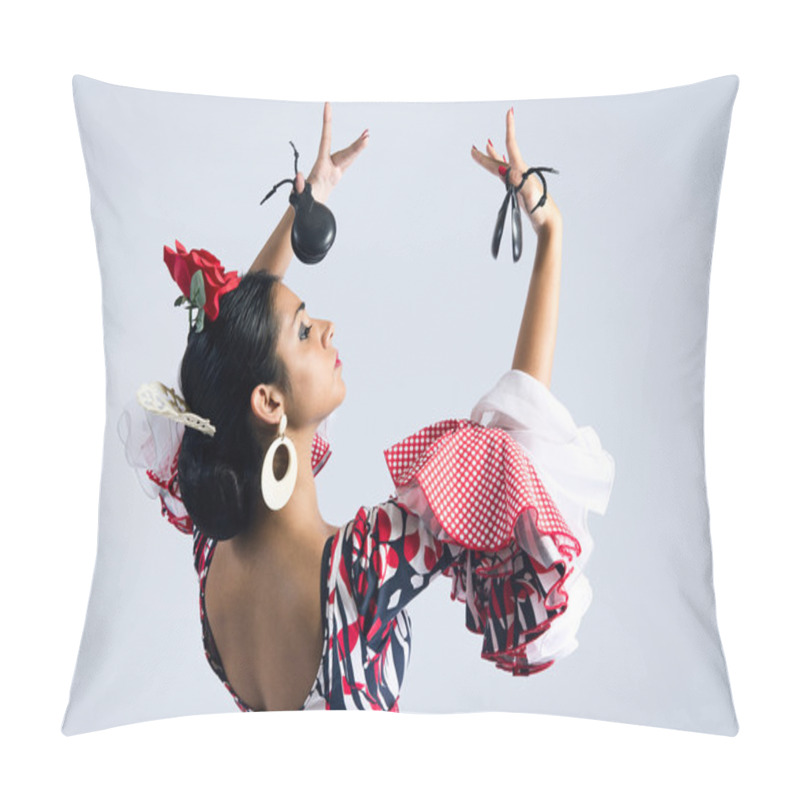 Personality  Flamenco Dancer In Beautiful Dress Pillow Covers