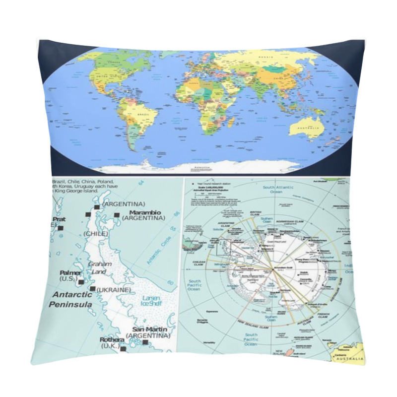 Personality  Antarctic_region Political And World Pillow Covers