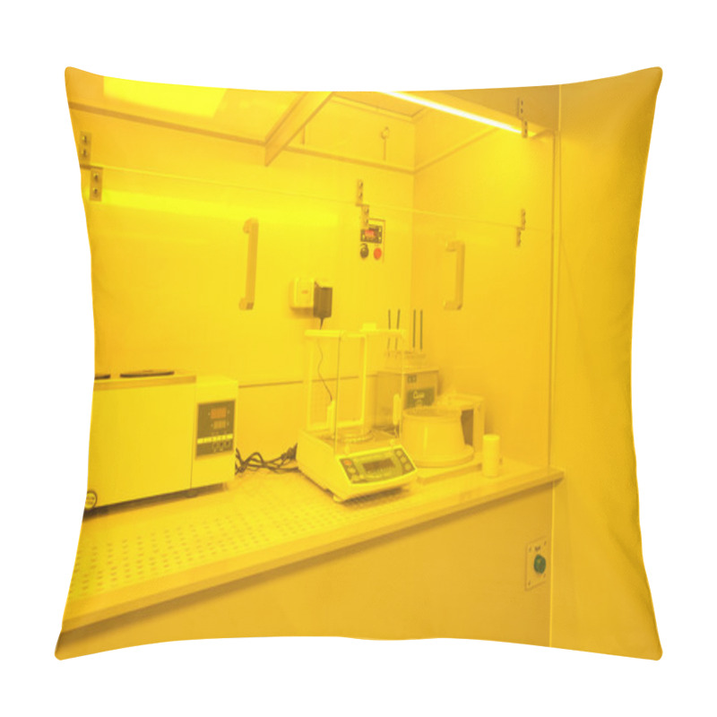 Personality  Cleanroom In Nuclear Research Centre, Photolithography Pillow Covers