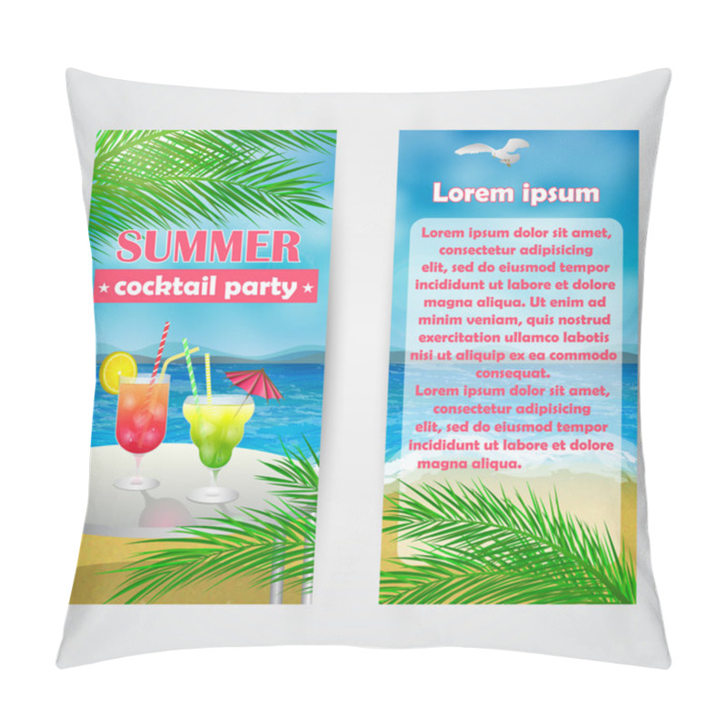 Personality  Summer Cocktail Party. Pillow Covers