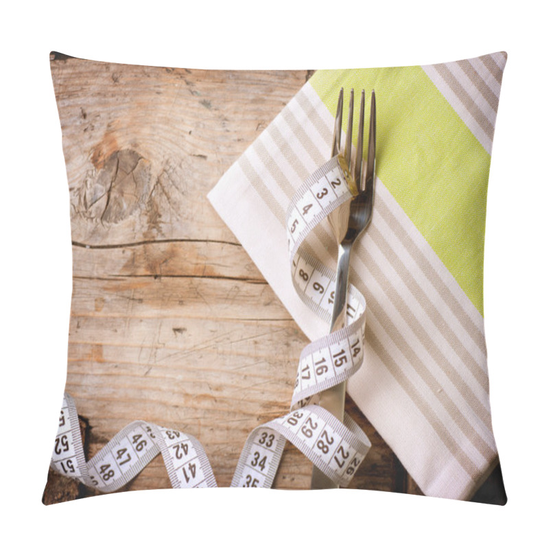 Personality  Diet. Dieting Concept. Diet Menu Pillow Covers