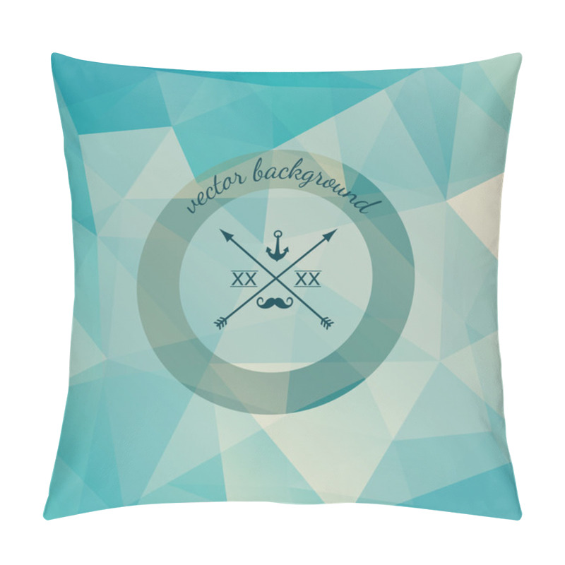 Personality  Abstract Polygonal Background. Pillow Covers