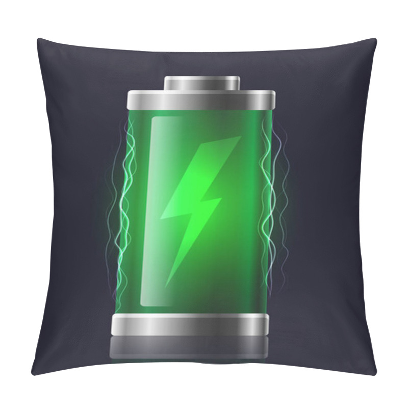 Personality  Illustration Transparent Charged Battery Pillow Covers