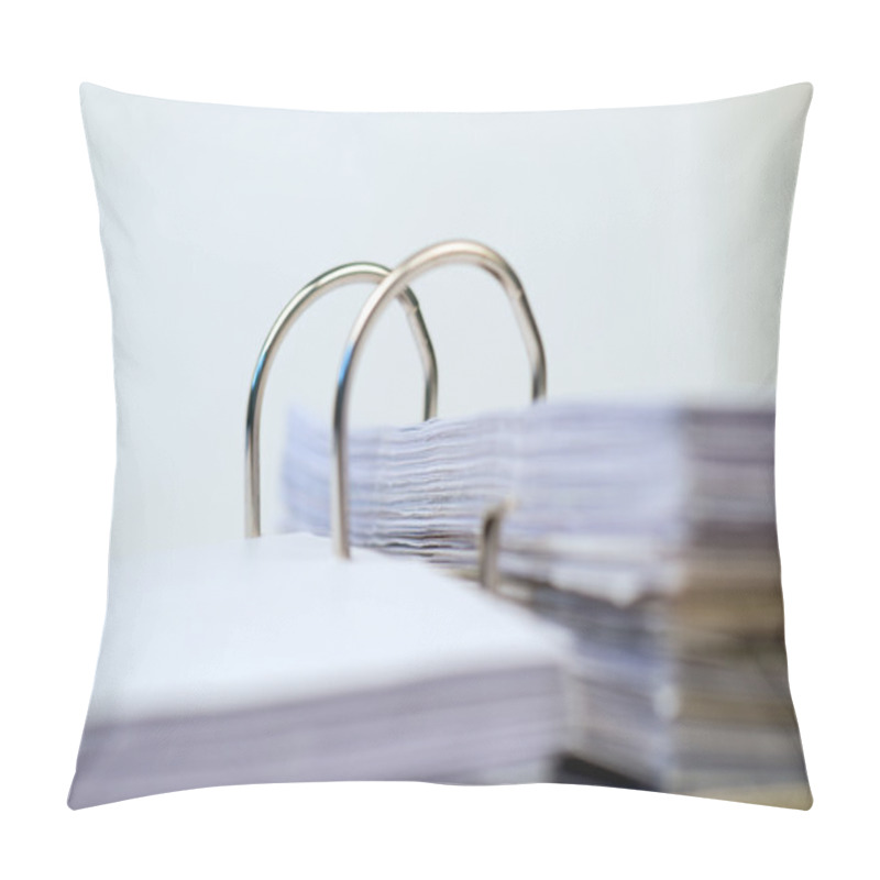 Personality  Open Folder With Documents Filed Pillow Covers