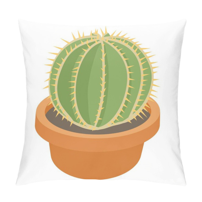 Personality  Ball Cactus Icon, Cartoon Style Pillow Covers