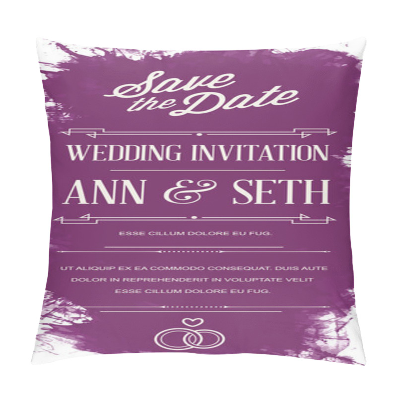 Personality  Wedding Invitation Card Pillow Covers