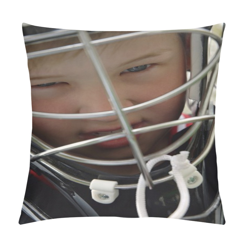 Personality  Boy Wearing A Goalie Mask Pillow Covers