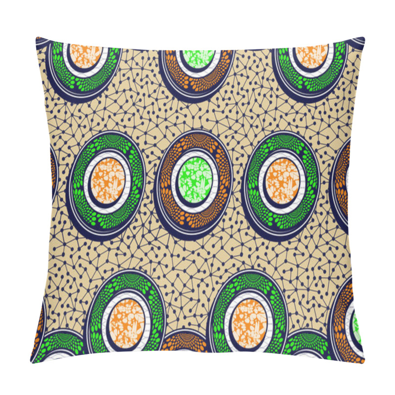 Personality  Seamless Pattern, Printed Fabric, Local Textile Of Africa, Picture Art And Abstract Background, Used For Fashion Clothes, Scarf, Shawl, Carpet, Handkerchief, Pillowcase And Bag, Vector Illustration. Pillow Covers