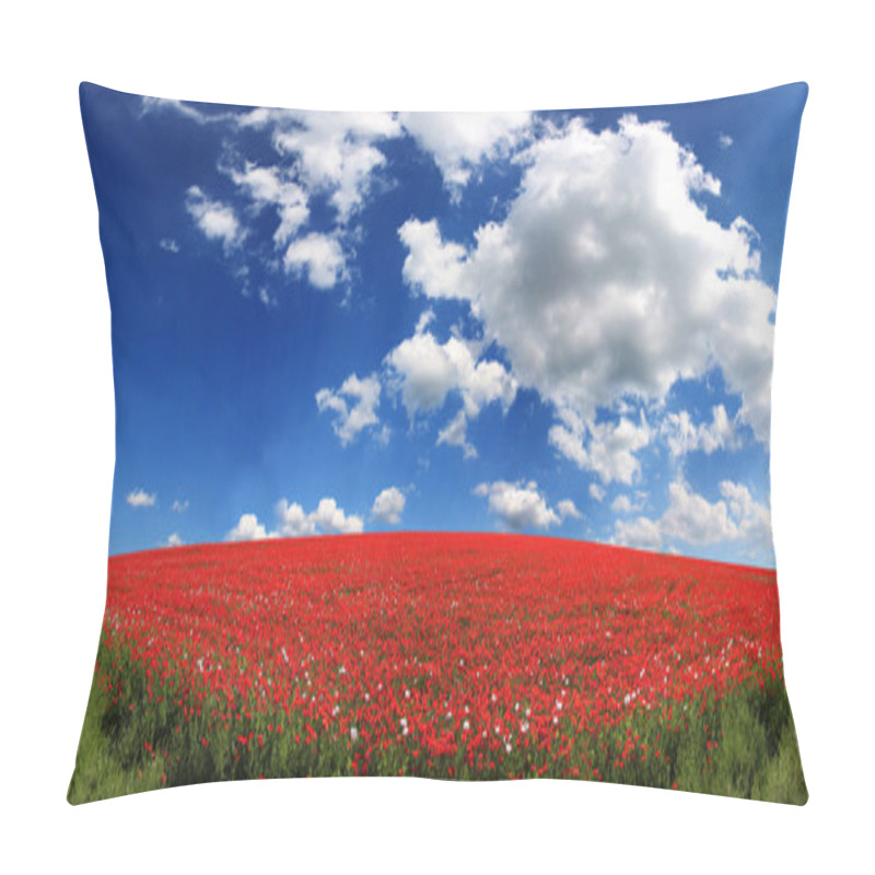 Personality  Poppy Field Pillow Covers