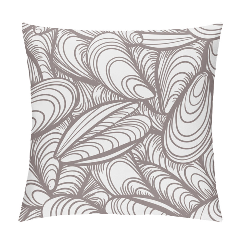 Personality  Sea Shells seamless background pillow covers