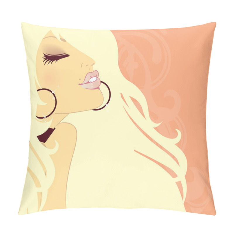 Personality  Beauty Floral Woman Pillow Covers