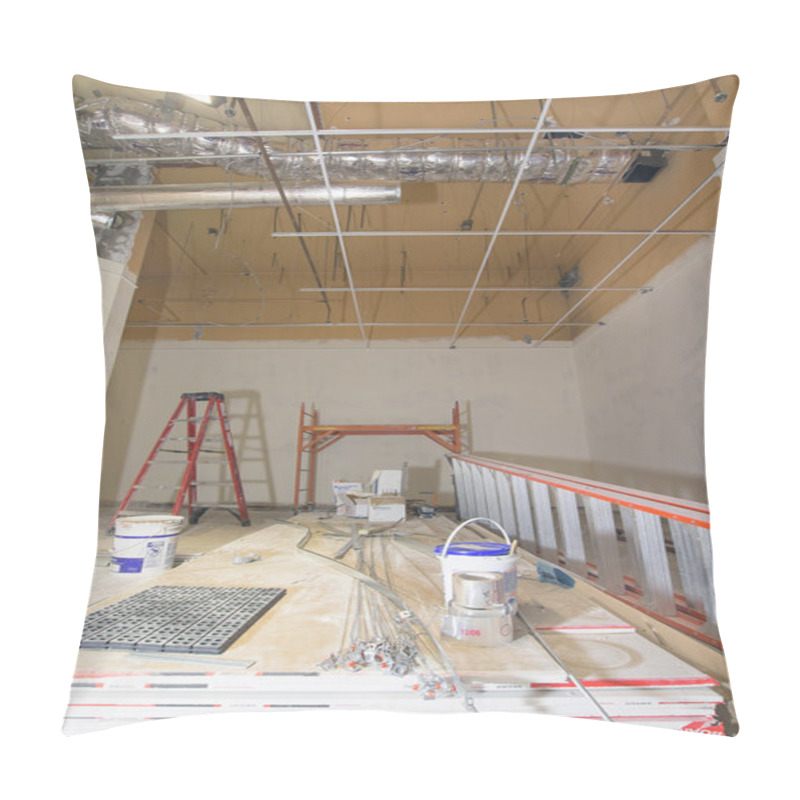 Personality  Commercial Space Construction Renovation Pillow Covers