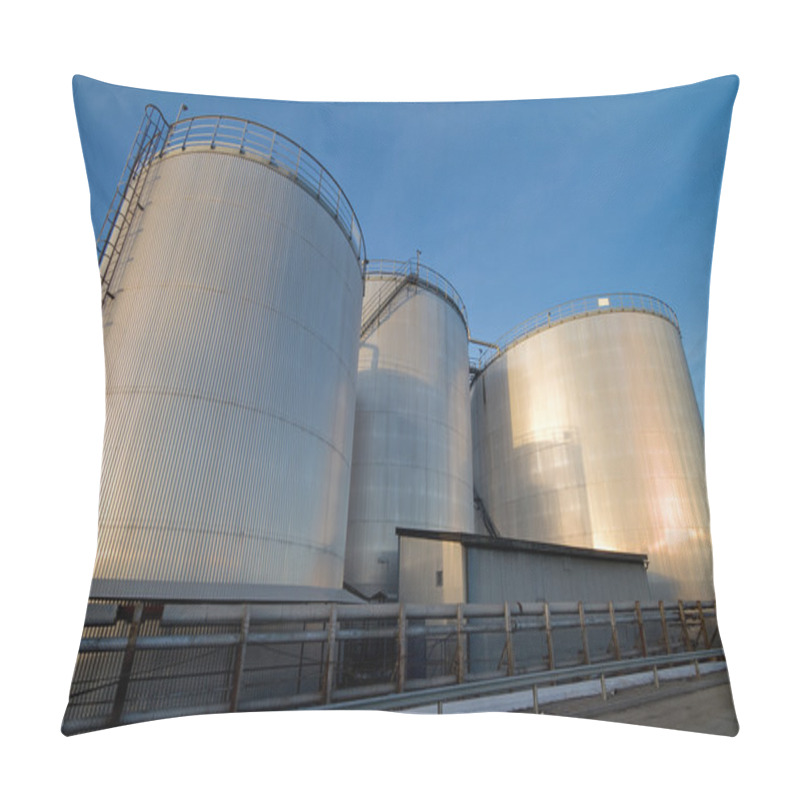 Personality  Storage Tanks For Fossil Fuel. Pillow Covers