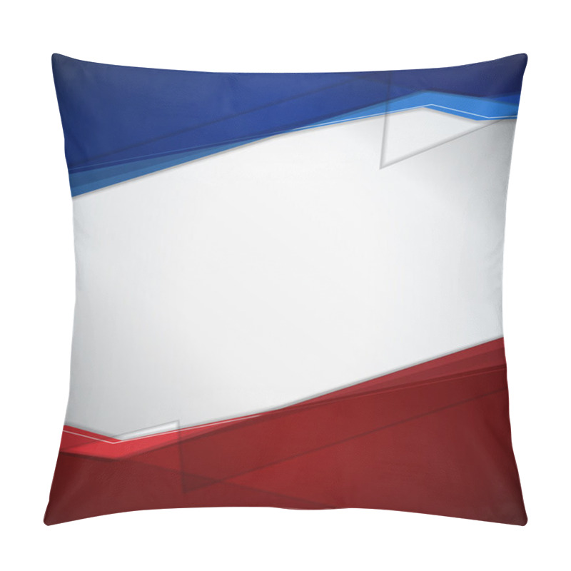 Personality  Red And Blue Modern Background Pillow Covers