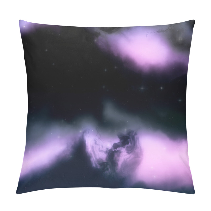 Personality  Purple Space Nebula Background Pillow Covers