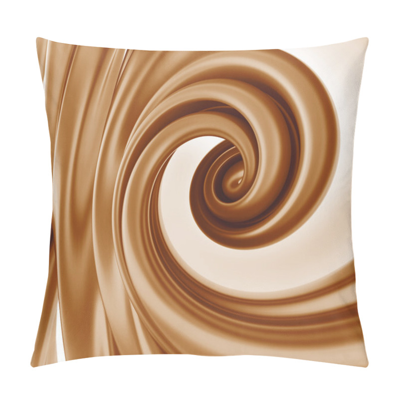 Personality  3d Abstract Liquid Chocolate Swirl Pillow Covers